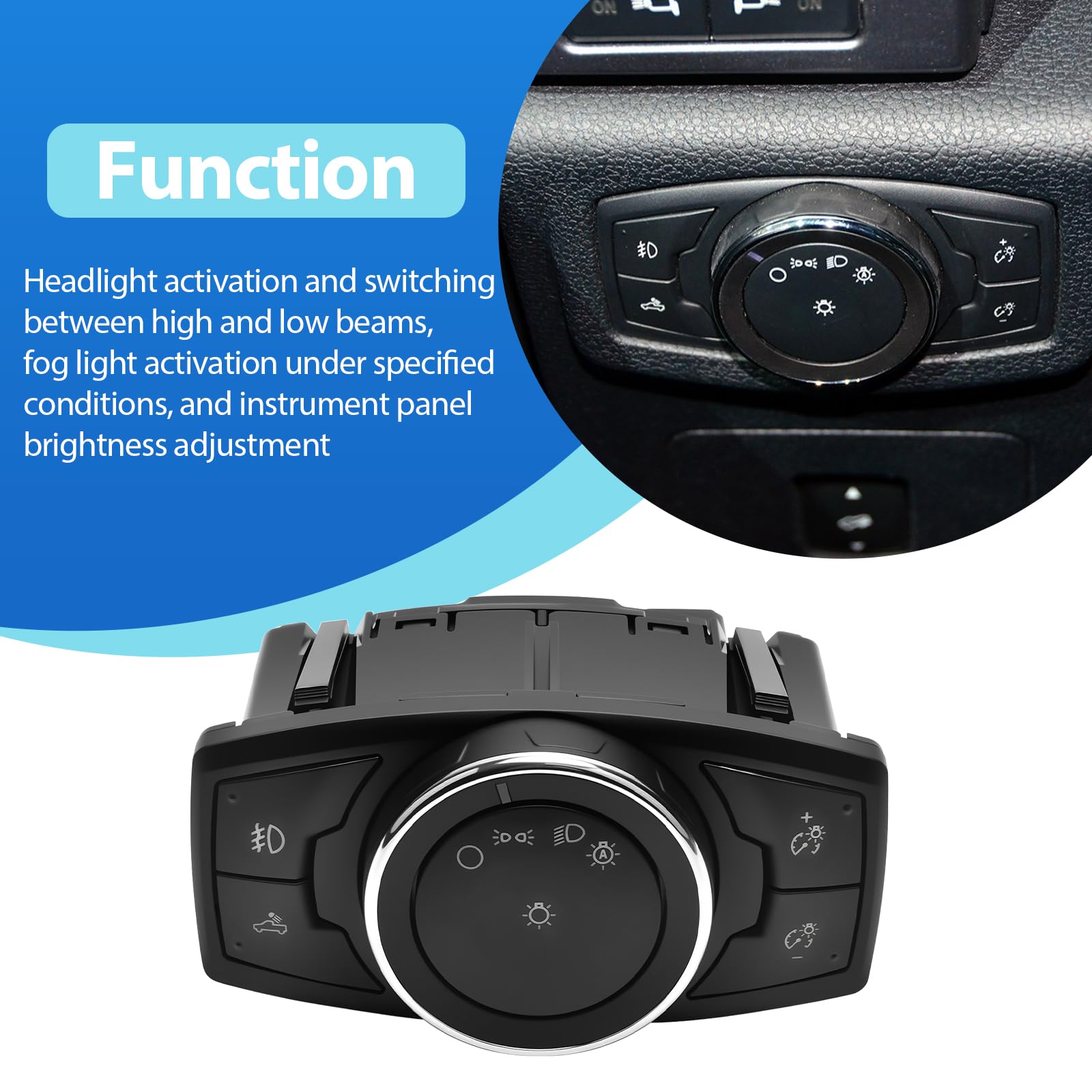 Amazon.com: Headlight Fog Light Control Switch Fits for Ford 2015