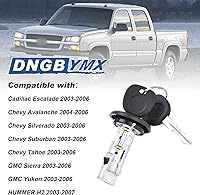 Vista 2 de Cilindro de cerradura del interruptor de encendido con par de cilindros de cerradura de puerta delantera compatible con Chevy Silverado Suburban GMC