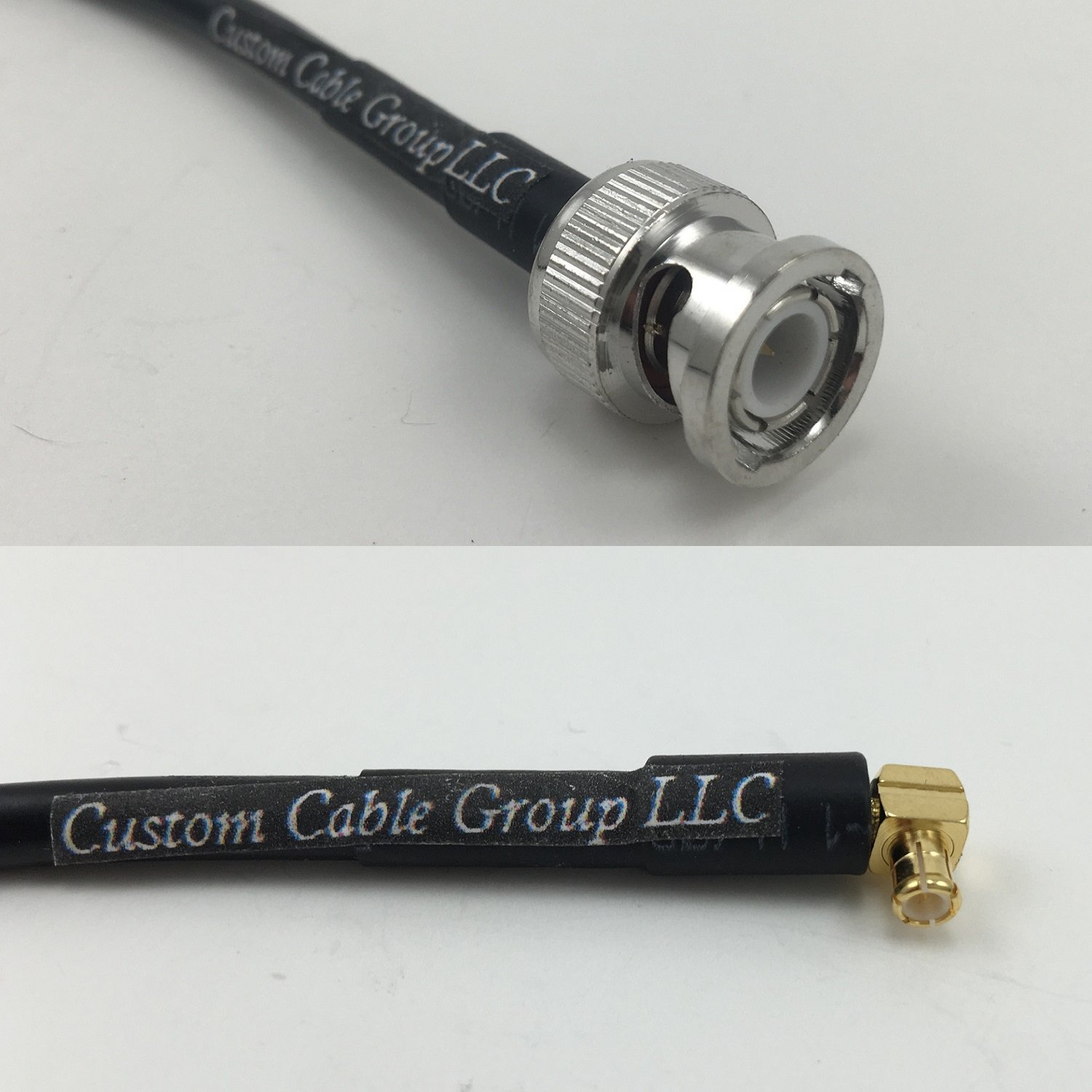 3 feet RG188 BNC MALE to MCX MALE ANGLE Pigtail Jumper RF coaxial cable 50ohm Quick USA Shipping