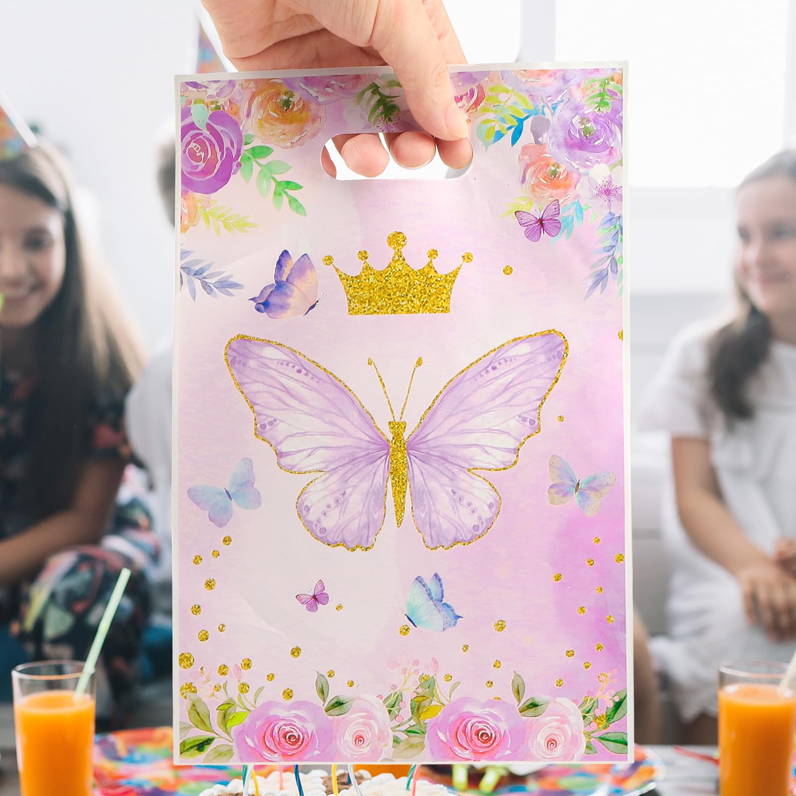 FIHODONE 80 Pièces Sacs Cadeaux Colorés à Pois Avec Accessoires - Pinces, Pelles Et Bannières Pour Fêtes