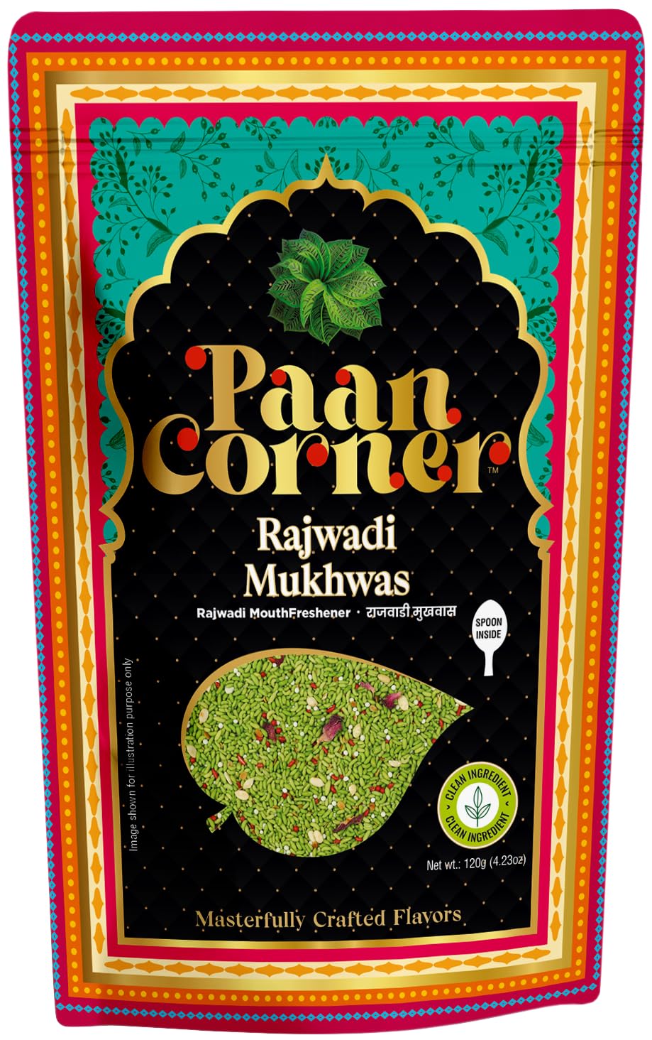 Paan Corner Rajwadi Mukhwas, Indian Mouth Freshener with Vegan Ingredients, 4.23oz