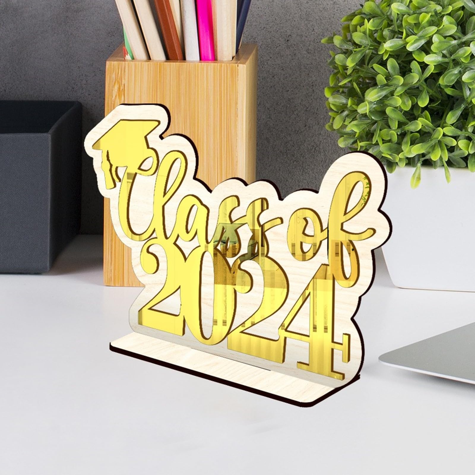 DECORAZIONI TAVOLO DA laurea 2024 centrotavola festa cartello in legno
