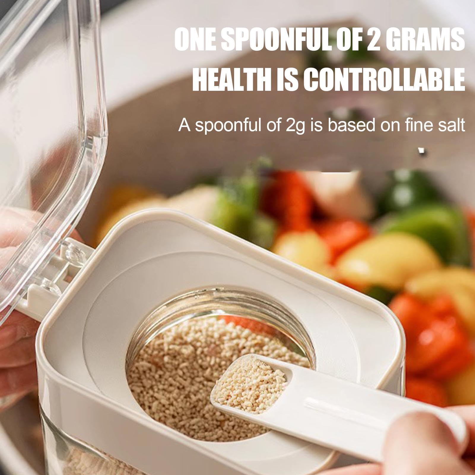 Pot à épices En Verre Avec Cuillère - Bouteille De Rangement