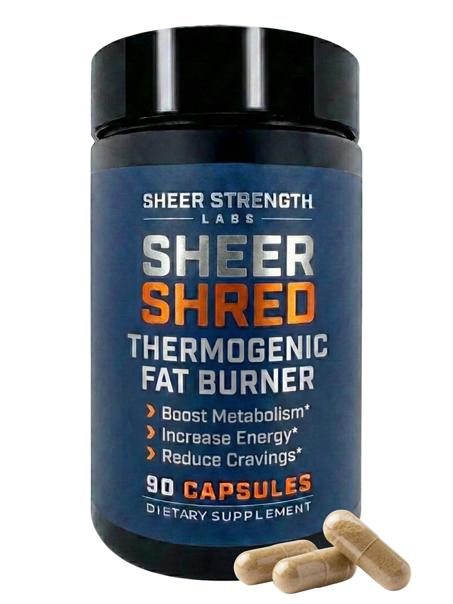 Thermogenic Capsaicin & L-Carnitine Premium Supplement for Men, Jitter-Free Blend of Capsaicin, Rauwolscine, Forskohlii, L-Carnitine & L-Theanine Supplement - 30SV