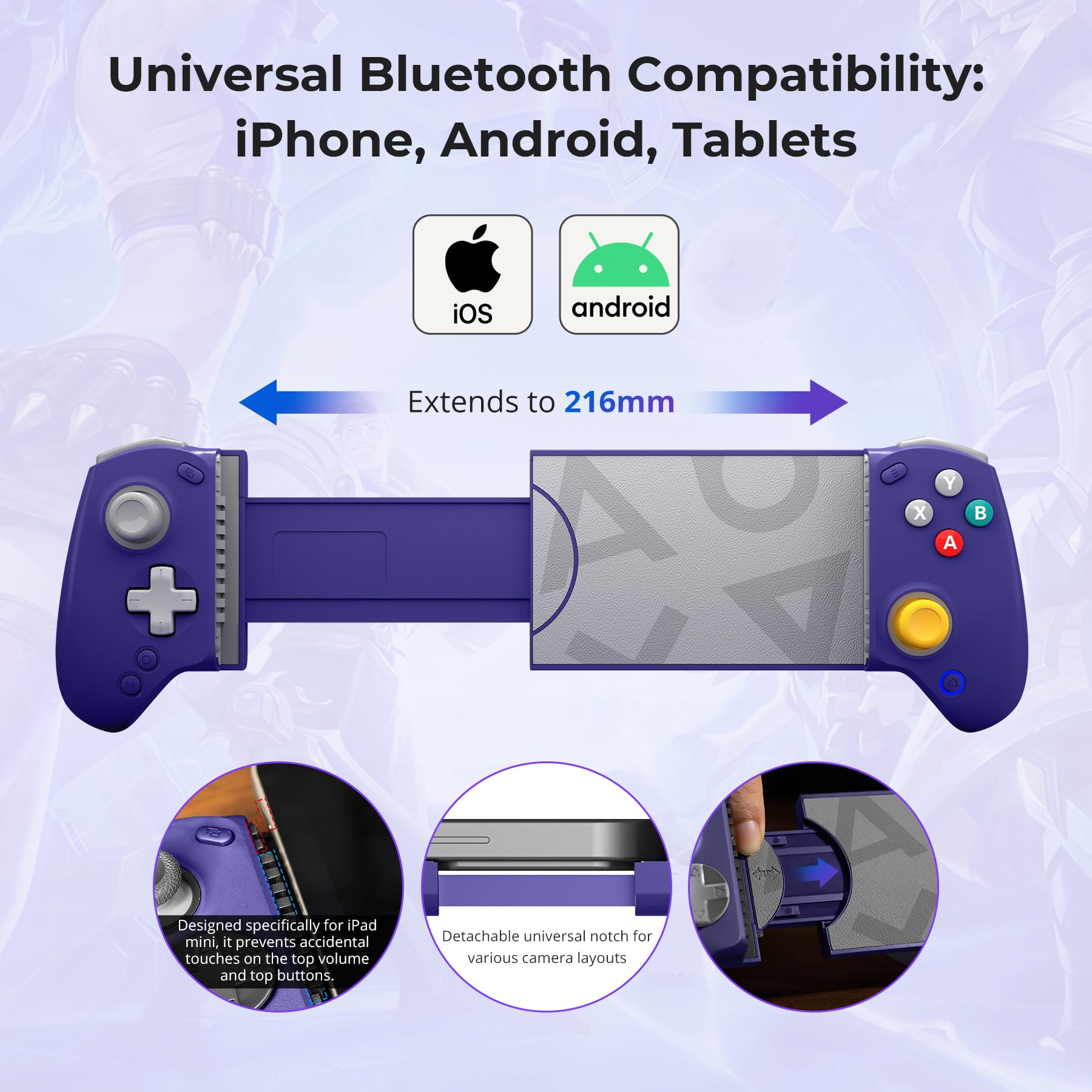 Amazon.co.jp: abxylute S8 Bluetooth 5.3 ゲームコントローラー有線