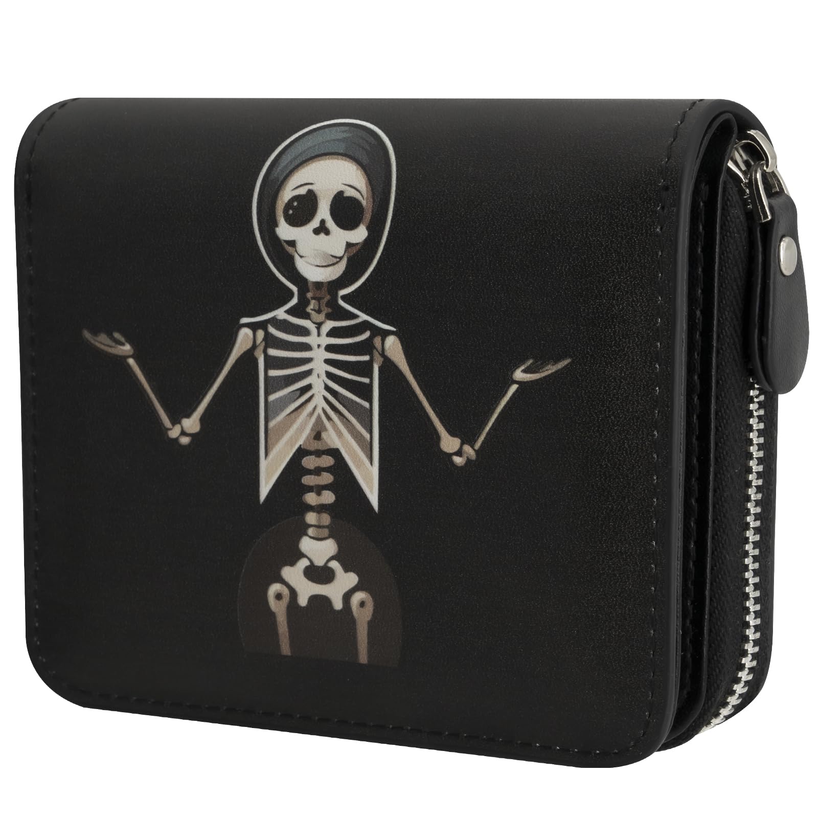 XINNSTAR Genuine Small Wallet for Women, Slim RFID Blocking Credit Card Holder with ID Window, Compact Purses for Women with 24 Card Slots