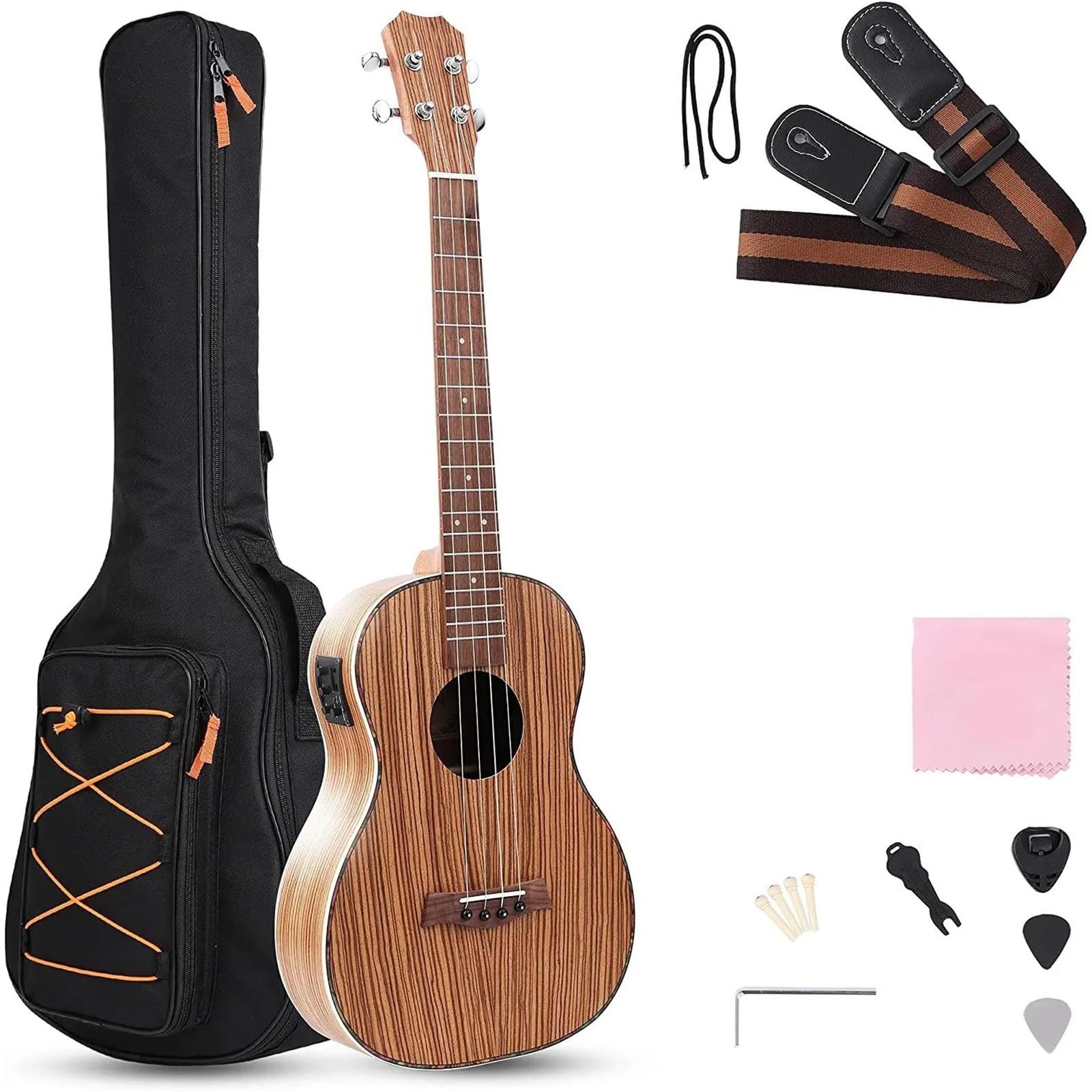 Ukulele Set Ukulele Baritono Da 30 Pollici Per Ukulele Elettrico Per Principianti Adulti E Giocatori Professionisti