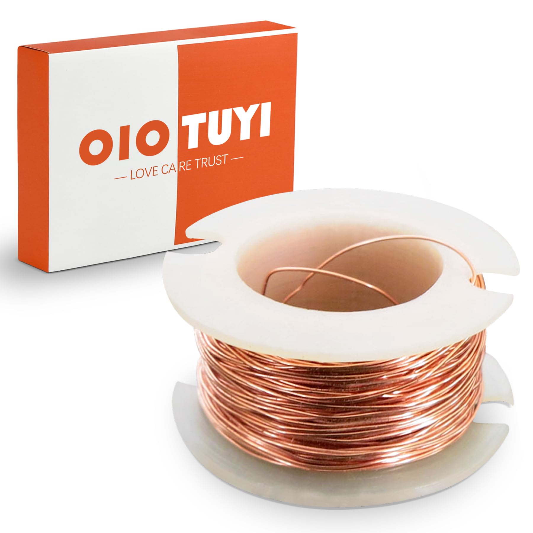 Alambre de Cobre Esmaltado Magnético, 10M 0,5MM, Hilo de Cobre para Manualidades y Electroimán, Tricotin y Bonsai, Alambre Soldadura y Reparación
