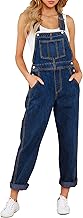 Roskiky - Salopette décontractée en denim extensible pour femme - Salopette en jean avec poches