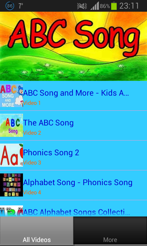 ABC Videos for children - App on Amazon Appstore
