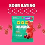 Shameless Snacks - Snacks à faible teneur en calories sains, Gommies kéto à faible concentration de glucides (Candy sans gluten) - 6 Pack de cerises si beary
