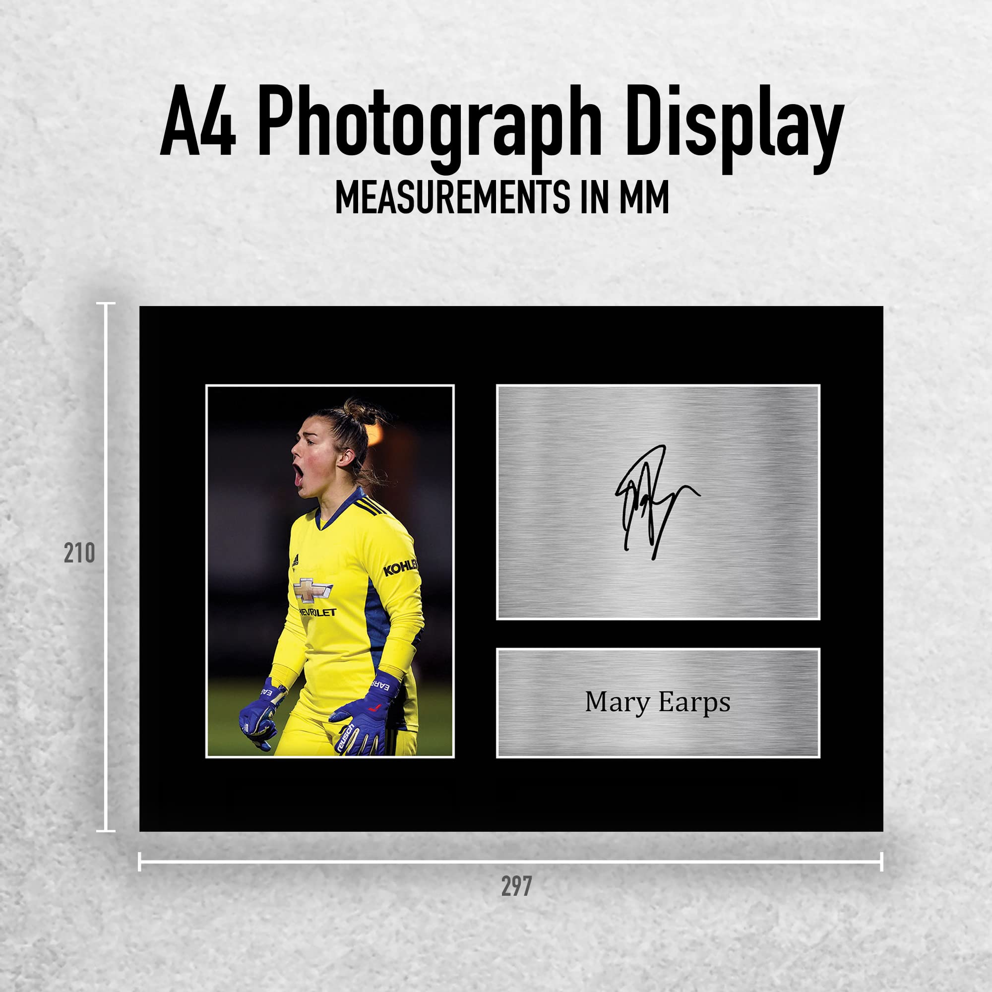 HWC Trading A4 Mary Earps Regalos Impresos Imagen De Autógrafo Firmado Para Los Aficionados Al Fútbol Femenino Y Partidarios - A4