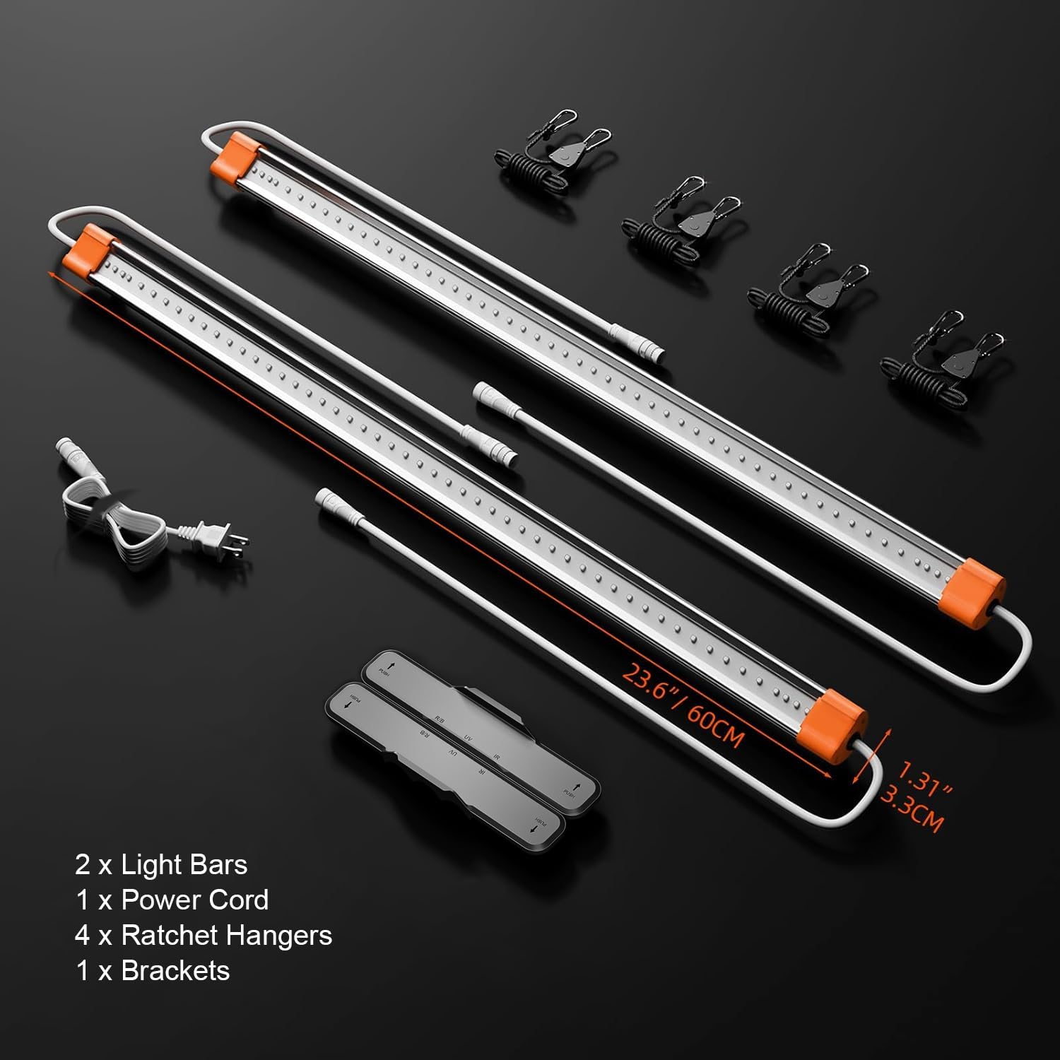 Spider Farmer SUPP-R30 Red Led Grow Lampe, 660nm LED Grow Light Bars 60cm Long, Deep Red Supplemental Light for Indoor Plants, Grow Tents Led Pflanzenlampe