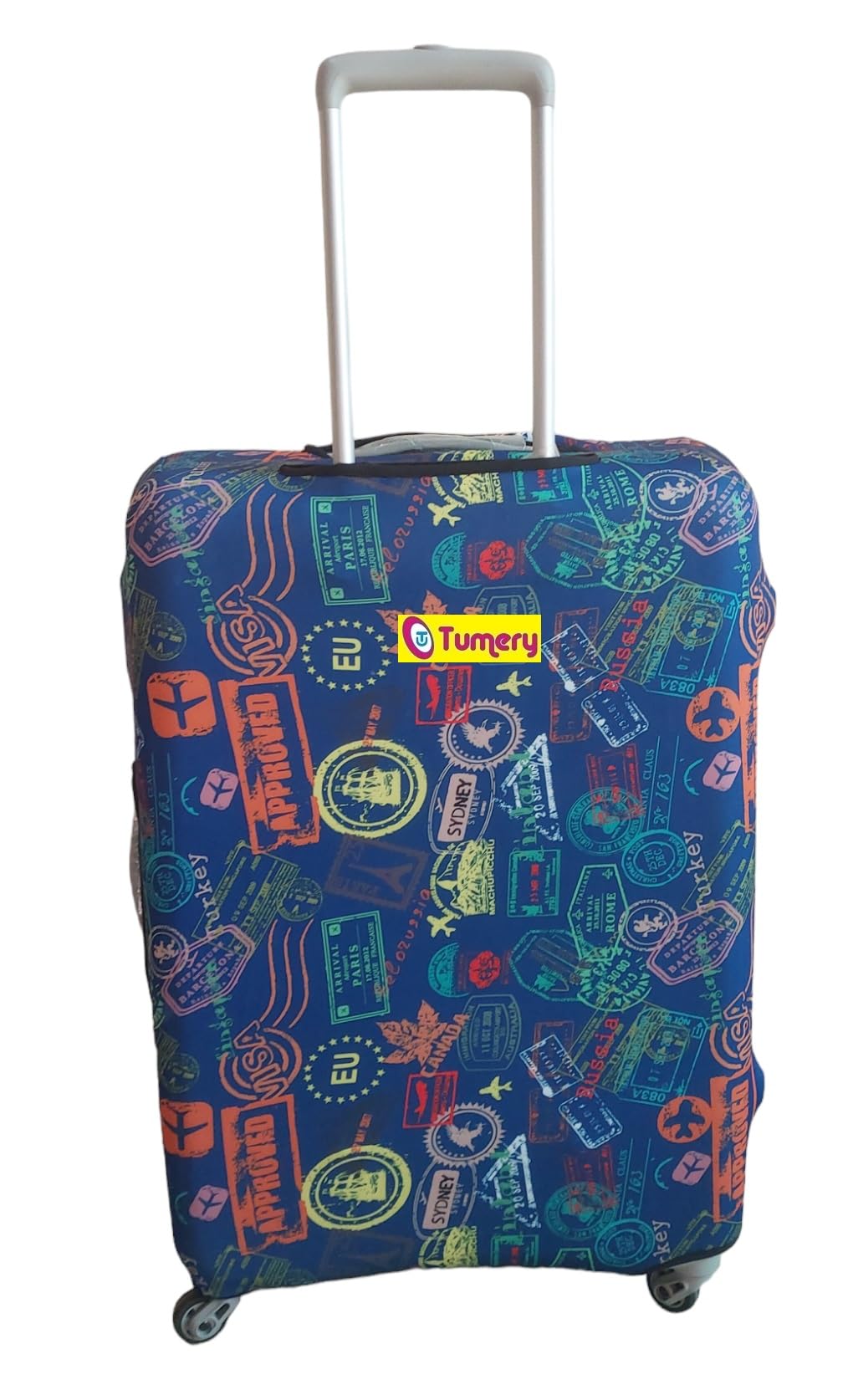 Tumery Luggage Cover Washable Dust Proof Anti-Scratch Polyester Blend Suitcase Protector Sutaible for VIP, Safari SKYBAG Large (Suitable for 76 CM) (Color 3)