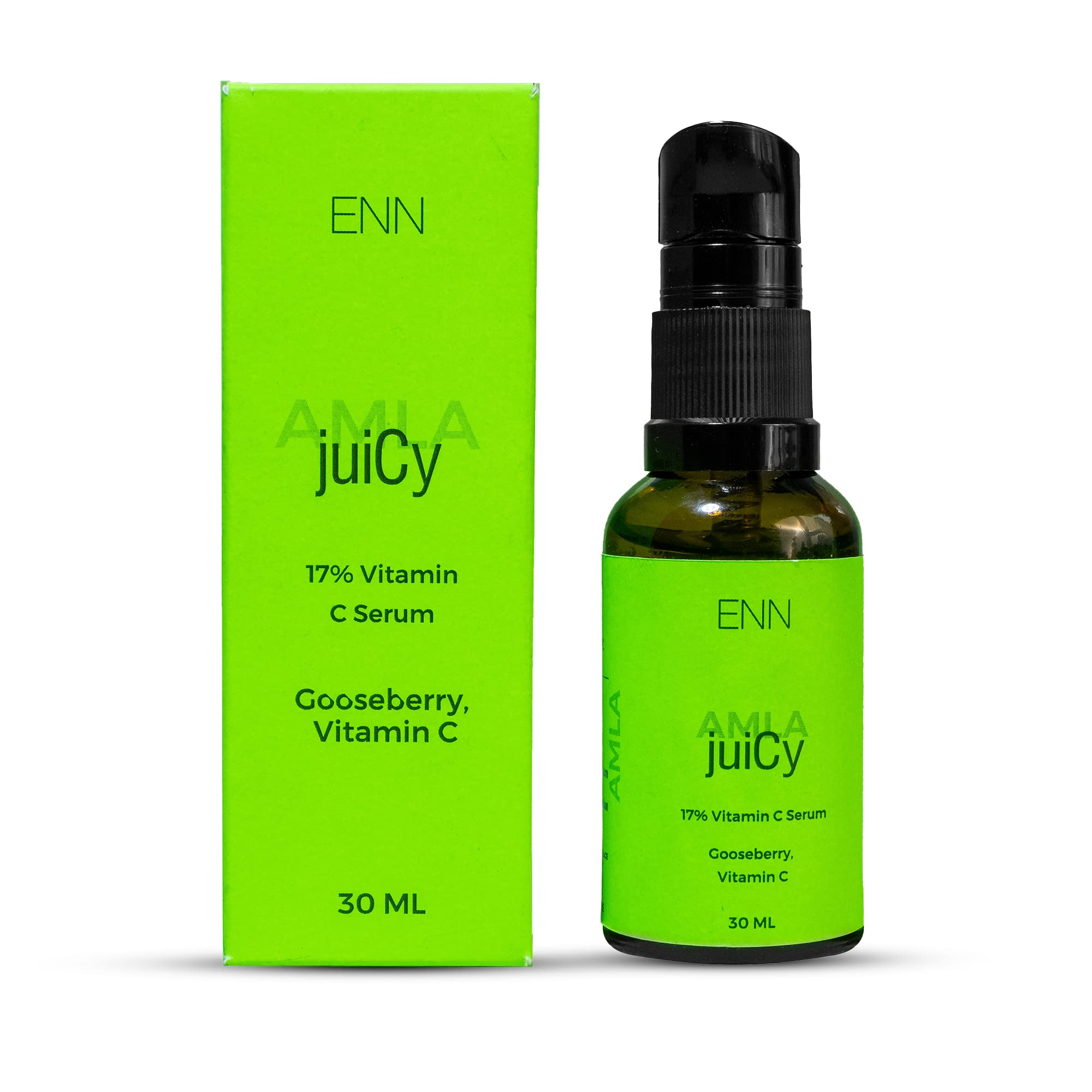 ENN Juicy 17% Vitamin C Gel-based Serum With Gooseberry Extract Help In Brightening Skin | Hyperpigmentation | Fast Absorbing | Improves Skin Texture | Repairs Discoloration | Removes Tan And Dark Spots | 30ml
