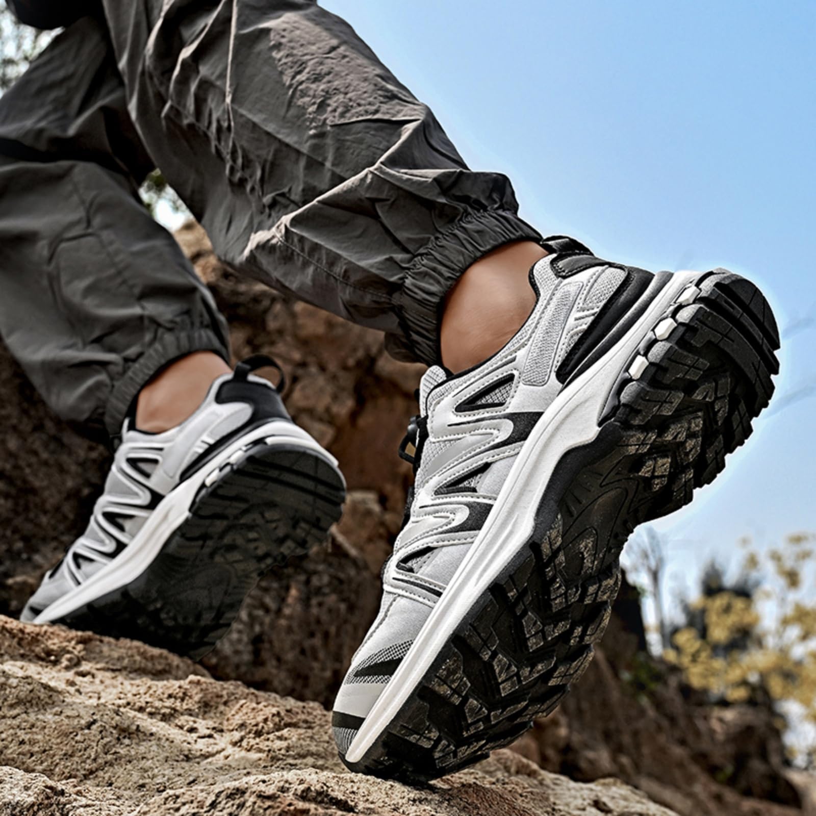 Męskie niskie buty trekkingowe wygodne buty do biegów terenowych