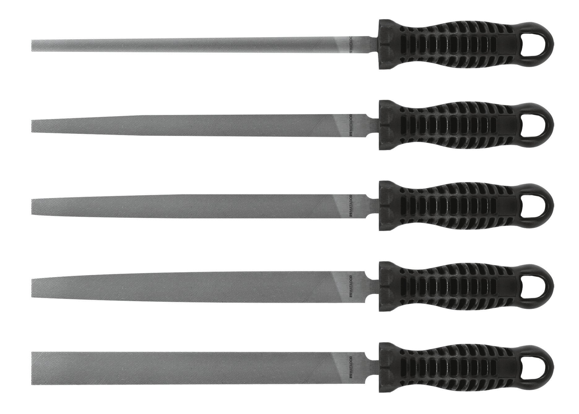 Matador 0778 0002 Jeu de 5 limes DIN 7261 A 200 mm