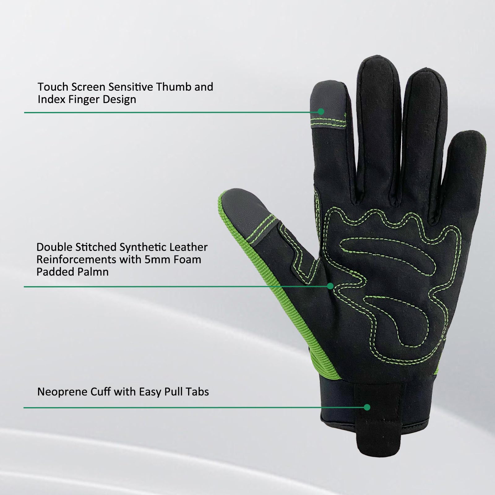 Gardening Gloves for Women and Men Touchscreen Gardening Gloves, Thorn Resistant and Puncture Resistant Work Gloves - Image 3