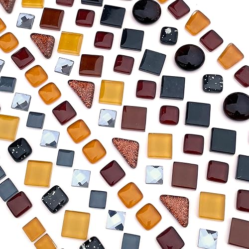 Miniatura 9 de LITMIND Azulejos de mosaico de cristal irregulares de 1.1 libras de colores surtidos, perfectos para manualidades artísticas, proyectos de