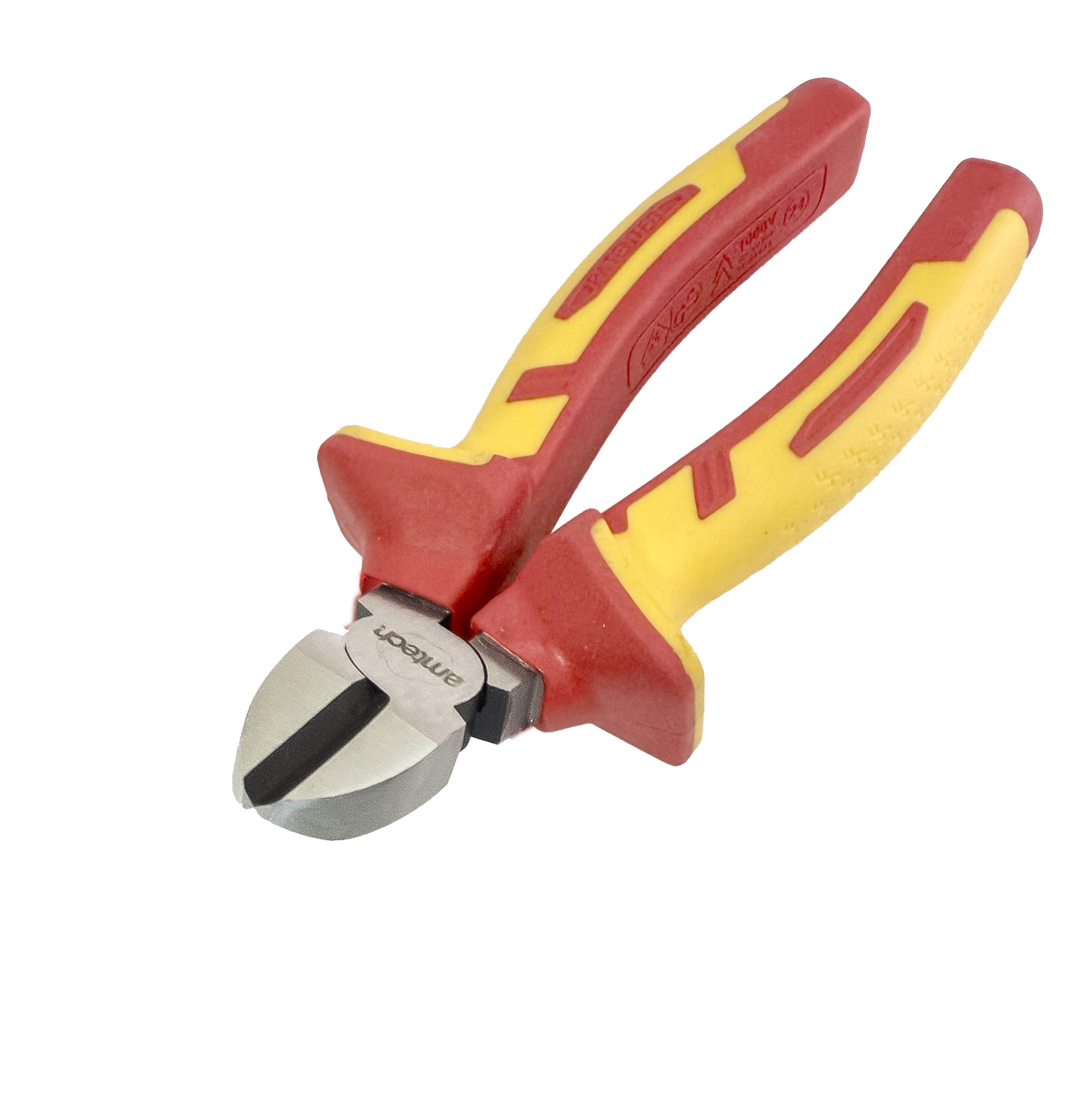 Amtech B0653 160mm Insulated Side Cutter Pliers, 1000 Volt, VDE Certified, Dual-Colour, Ergonomic Handles
