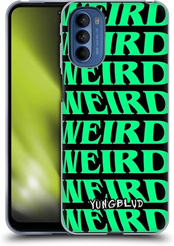 Head Case Designs Officially Licensed Yungblud Weird! Text Graphics Soft Gel Case Compatible with Motorola Moto G41