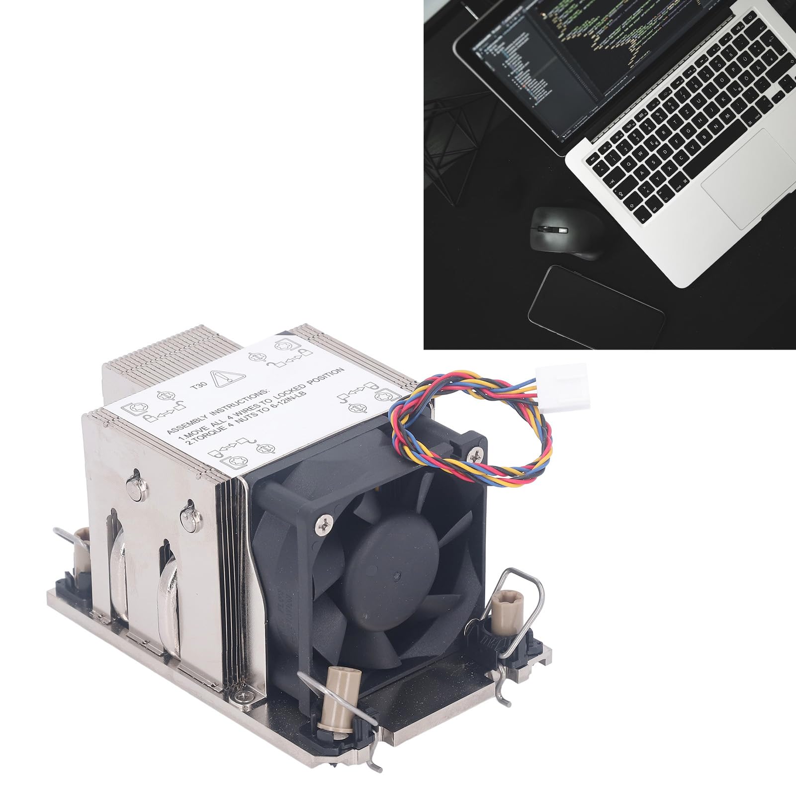 Jeanoko Radiatore di Dissipazione del Calore Efficiente del Dissipatore di Calore del Controller Industriale per il Dissipatore di della Mini CPU del Server per Ambienti Industriali Difficili