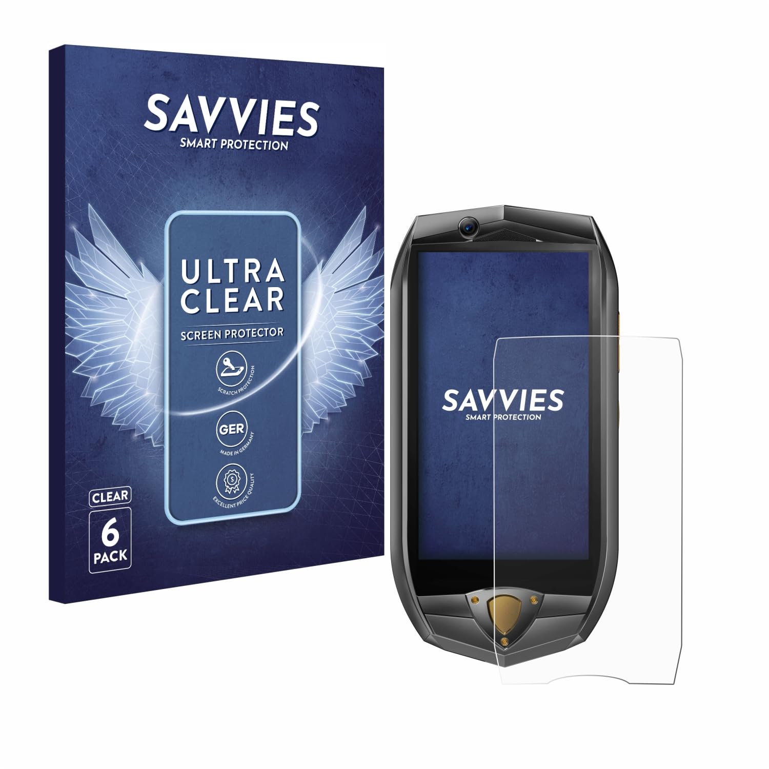2x Full-Cover per Oukitel V5 1.43 Pellicola Trasparente Curved