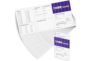 Eaasty Dog Pet Health Record Book