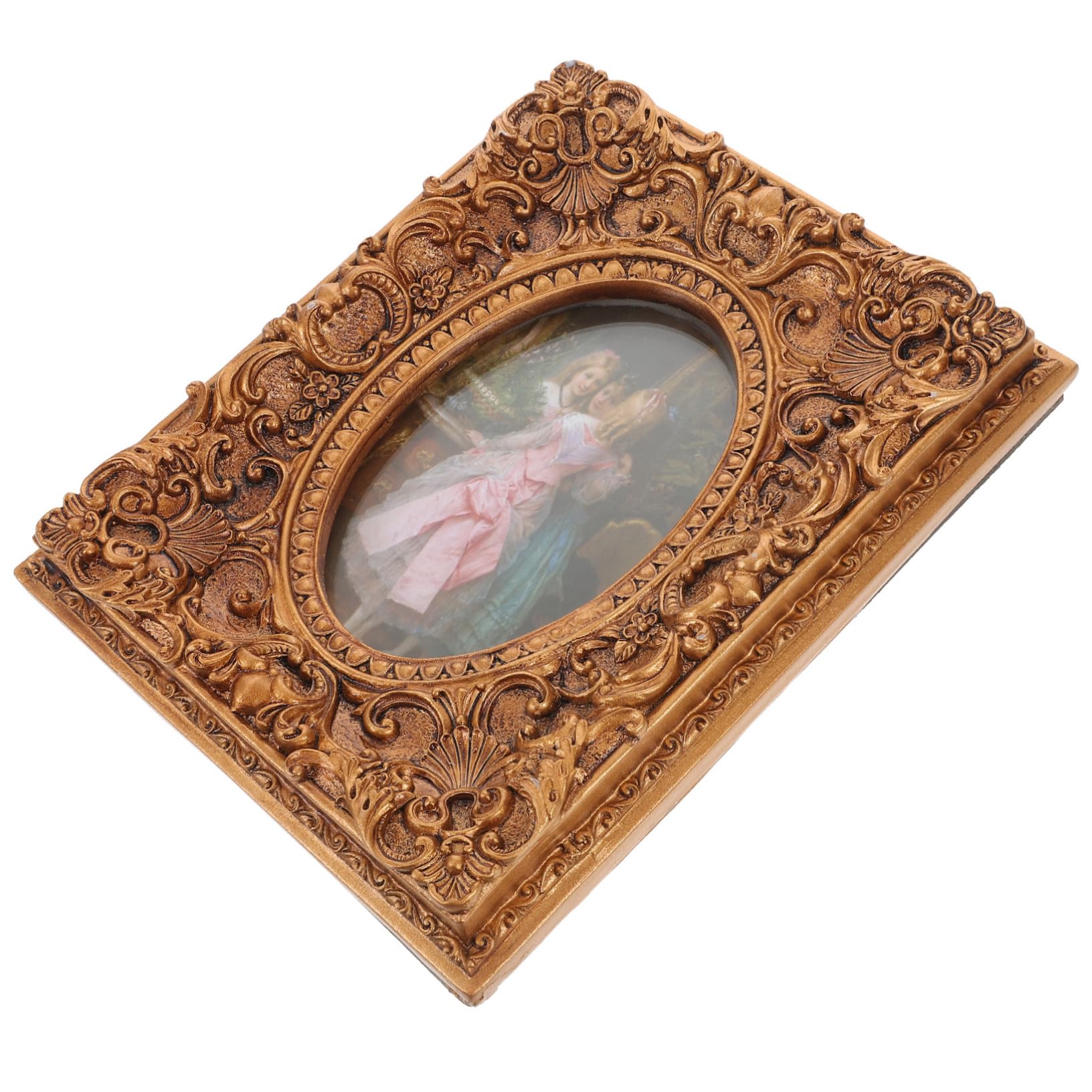 Cadre photo de table vintage en résine style européen pour chambre et salon