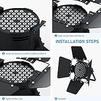 Vista 3 de BETOPPER Puertas de granero para la etapa enciende la luz LC001-H LC200W-H LC200W-H de la etapa de la MAZORCA