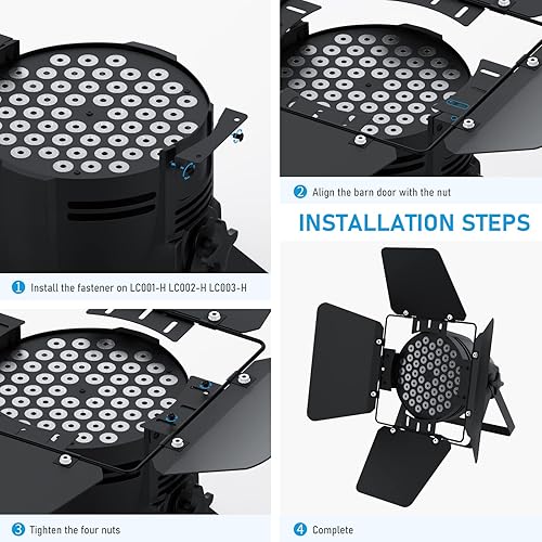 Miniatura 3 de BETOPPER Puertas de granero para la etapa enciende la luz LC001-H LC200W-H LC200W-H de la etapa de la MAZORCA