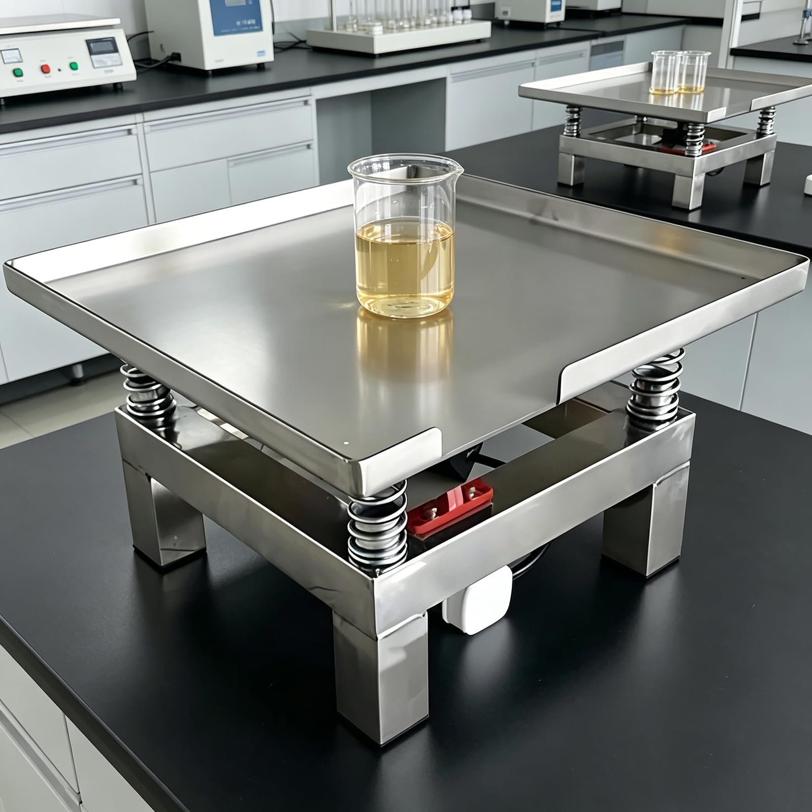 Table vibrante en acier inoxydable de haute précision 50x50cm