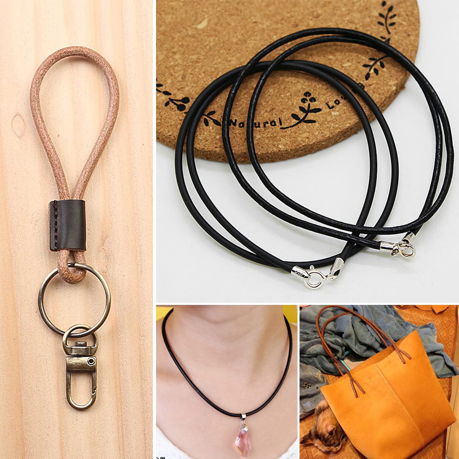 Cordino Nero Per Collane - Acquista Cordino Nero Per Collane - Foto 9