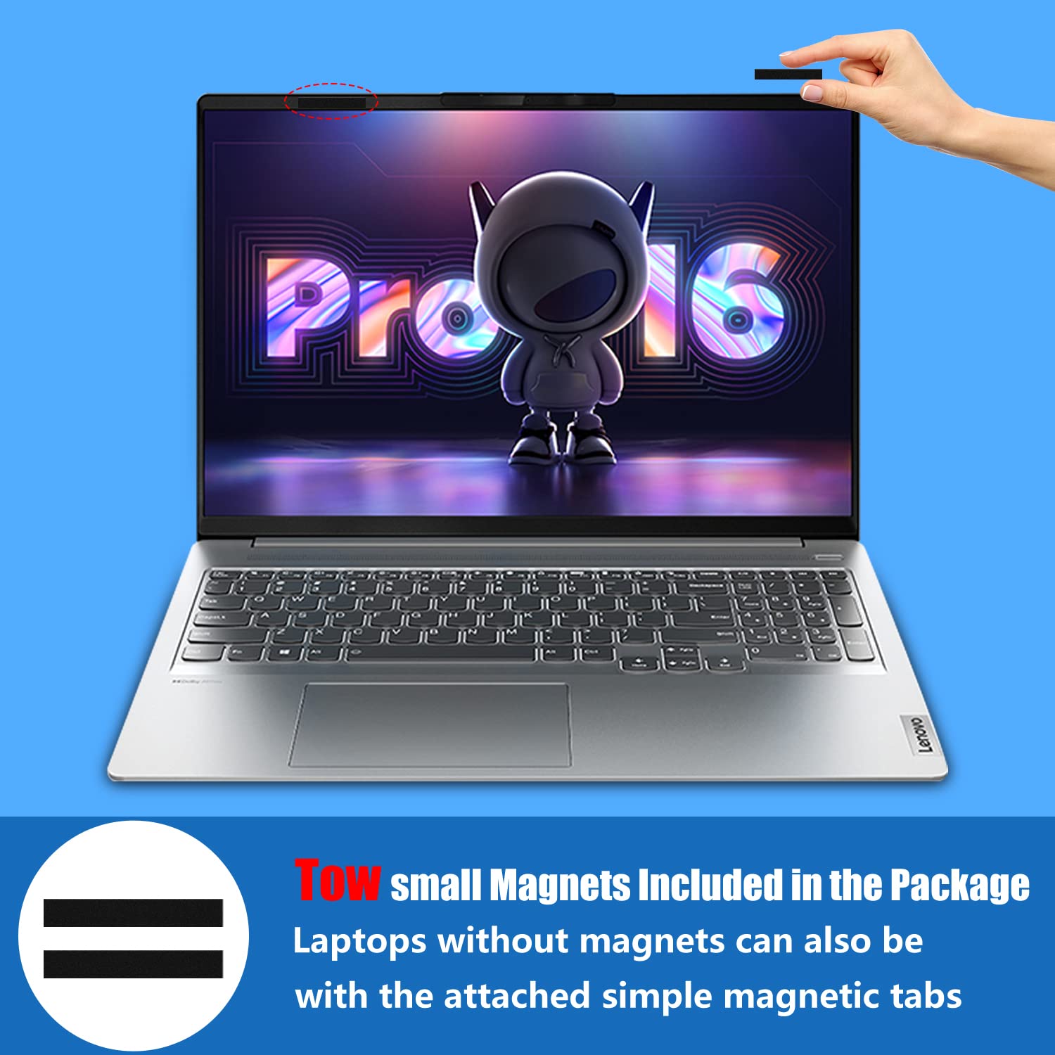 ZoRoll Magnetico Privacy Filtro per 14" Laptop, Premium Schermo Privacy Filter | Notebook Privacy Pellicola de Protezione | Filtro Privacy Rimovibile per 14 Pollice 16:9 (316X184mm