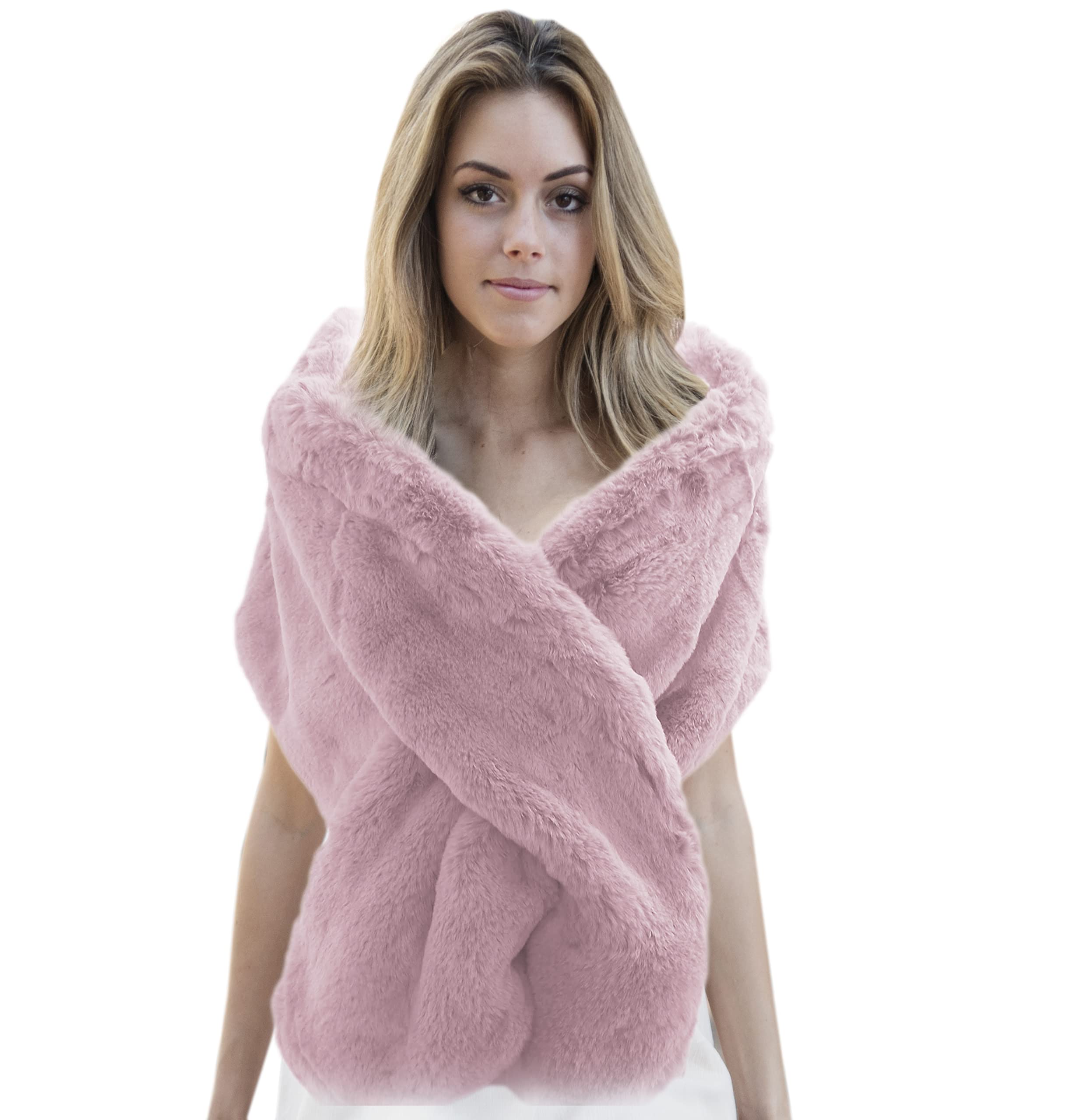 Estolas Fiesta Kunsthaar, für Damen, Party, Hochzeit, Make-up, Innenfutter aus Wildleder (160 x 30 cm), One size