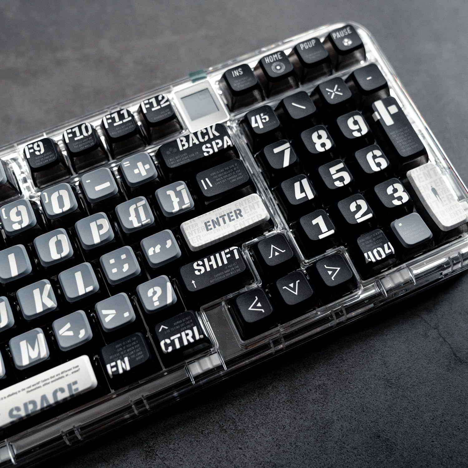 PBT Pudding Keycaps, Raving Theme, 120 Keys, ASA Profile, Cherry Gateron MX Switch Mechanical Keyboard