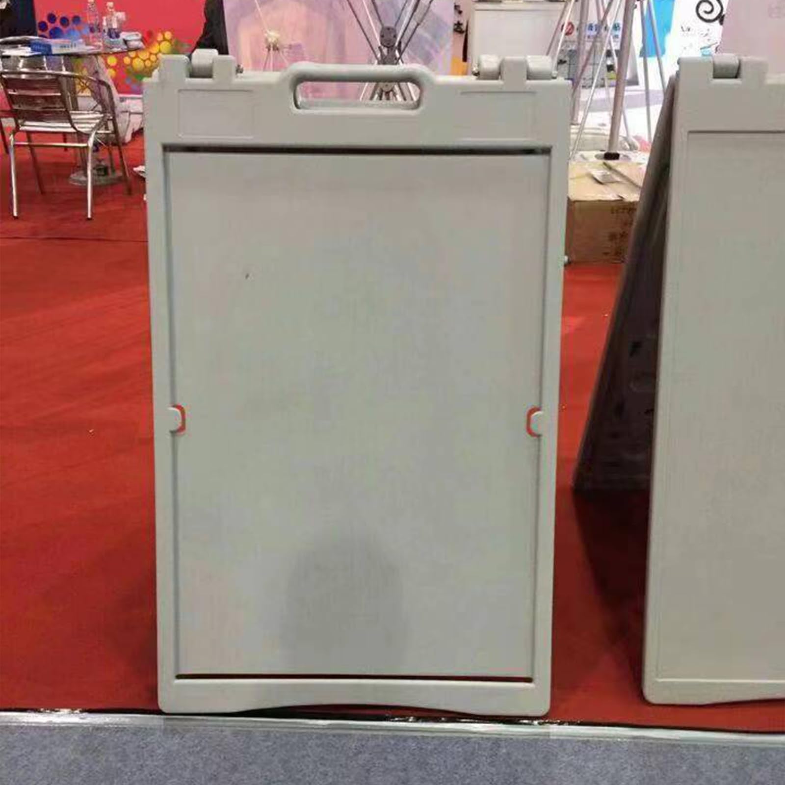 Señal de callejón flexible con doble pantalla parcial de 68 x 108 cm, marco ABS para publicidad en tiendas de restaurantes