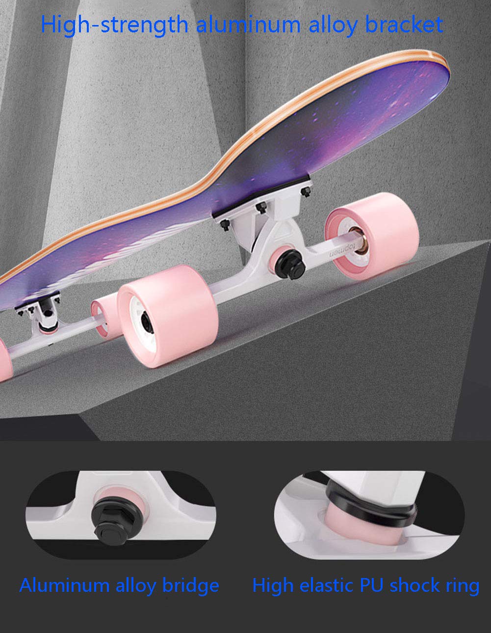 Longboard Dancing Adultes 42 Pouces Rétro Cruiser Planche À roulettes Complete Débutant Skateboard,Enfants Jeunes Professionnels Boys Roulements ABEC-11 LED Roues Lumineuses Penny Board,Vert