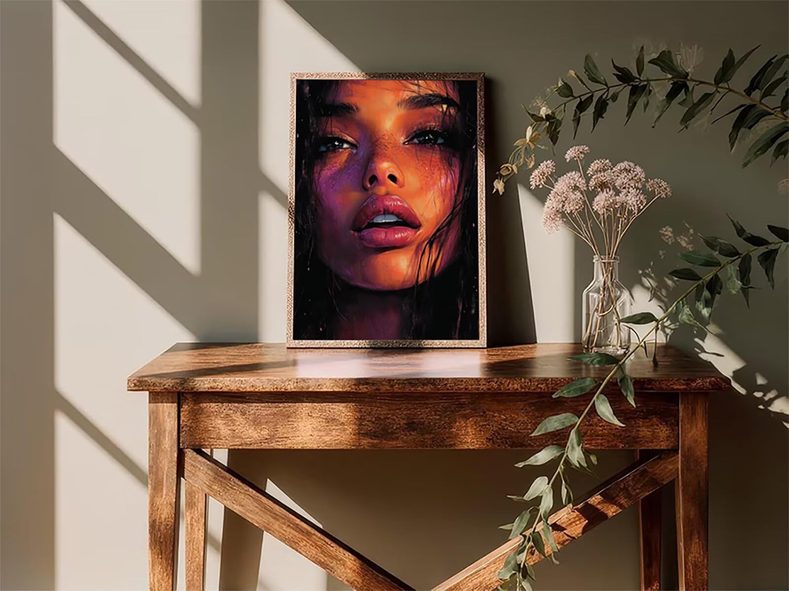 Lip Painting by Numeros Adult, Painting by NumbersKobieta, DIY DIY Adult, Paint by Numbers Adult z pędzlami i farbą akrylową, oryginalne prezenty dla kobiet 90x120cm 7-6593