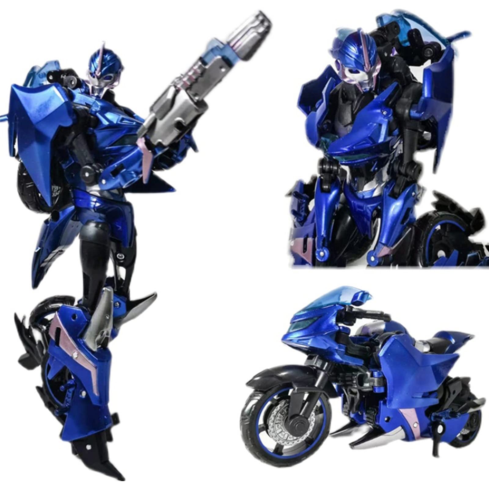 Wwwe Transformer Toys, Deluxe Class Motorcycle Final Battle Robot Action Figure, Ages 6 and Up Kids Gift