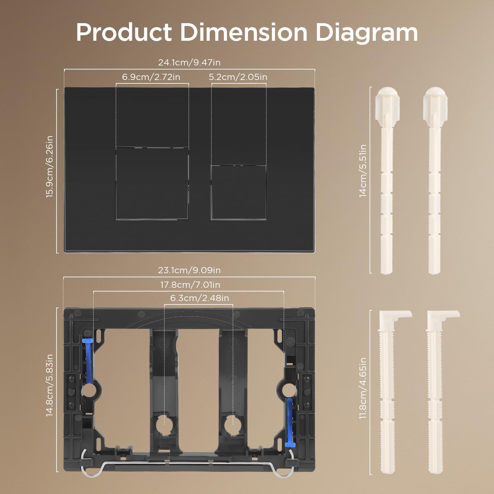 Plaque De Commande WC Double Chasse - Compatible Geberit Sigma01 115 770 11 5 Finition Argent Mat Gris Moderne 97382290