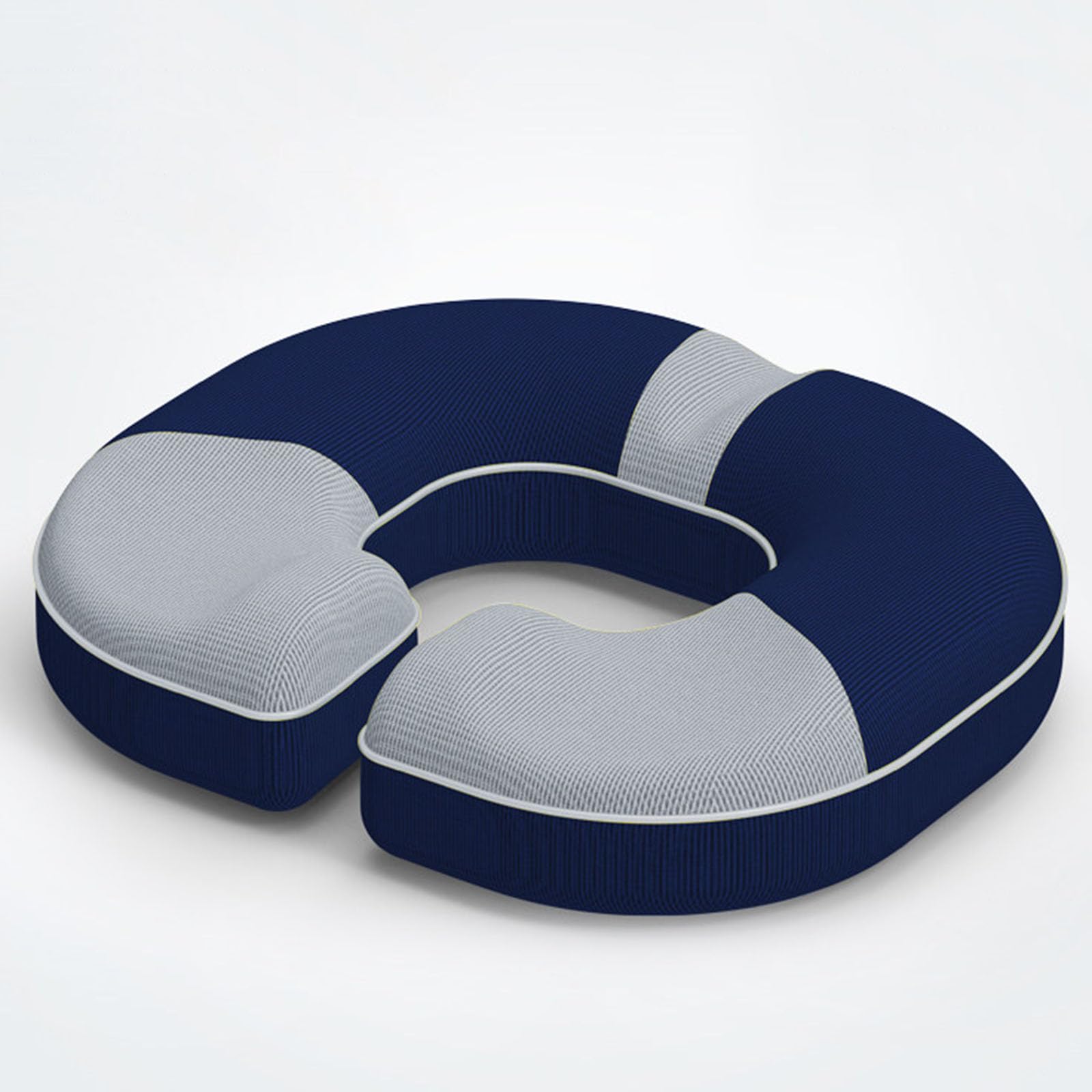 Cuscino del Sedile per Emorroidi Ortopediche Portatile, Cuscino Ergonomico per La Prostata, Cuscino per Ciambella in Memory Foam per Coccige,C