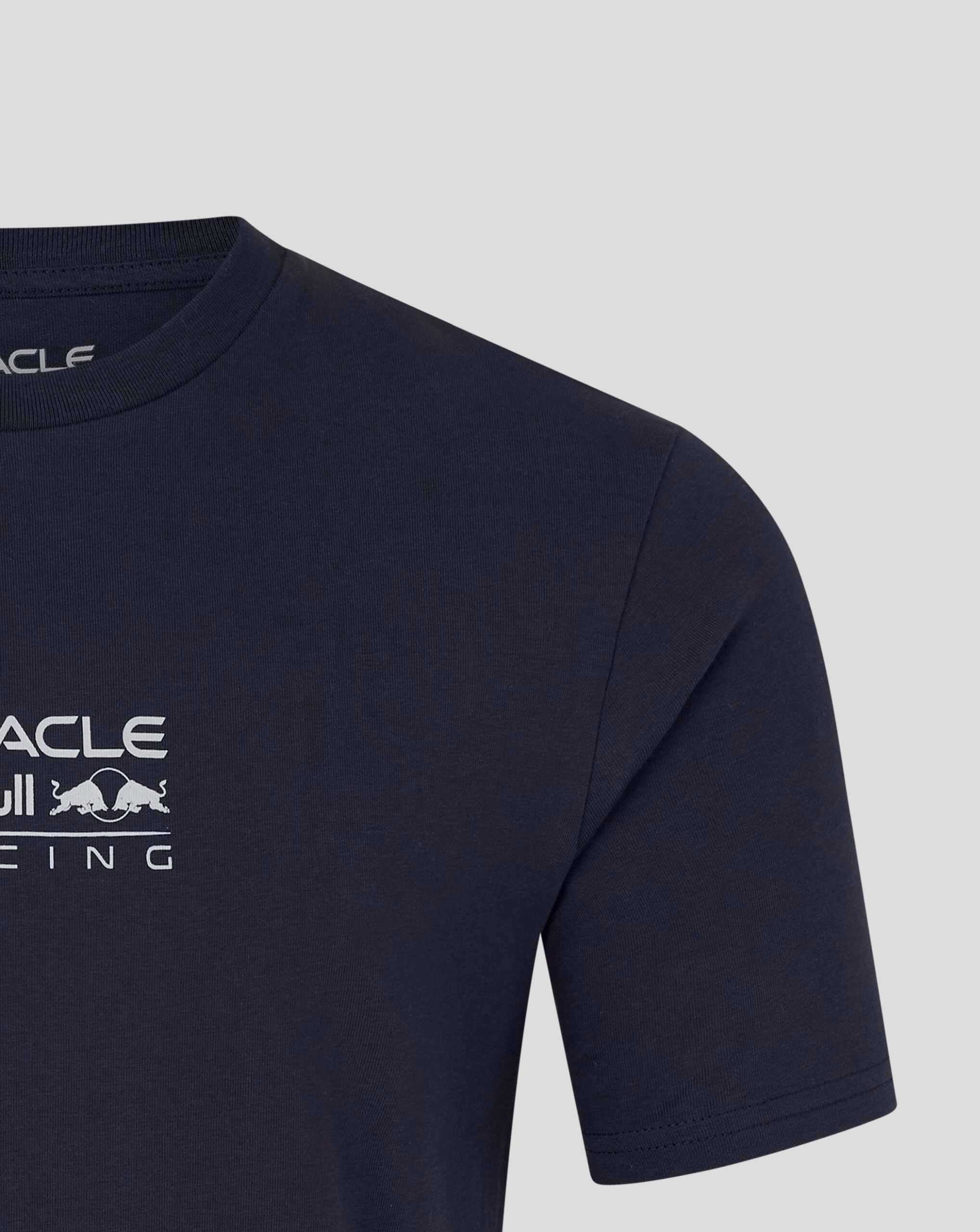 Red Bull Racing F1 Team Offizielles Castore 2026 Merchandise RBR Team Bulls Logo Graphic T-Shirt Tee Night Sky Blue