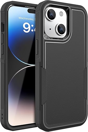 MAXCURY Funda diseñada para iPhone 13 y 14, protección completa, antihuellas, antiarañazos, resistente protección para teléfono Apple iPhone 1413,