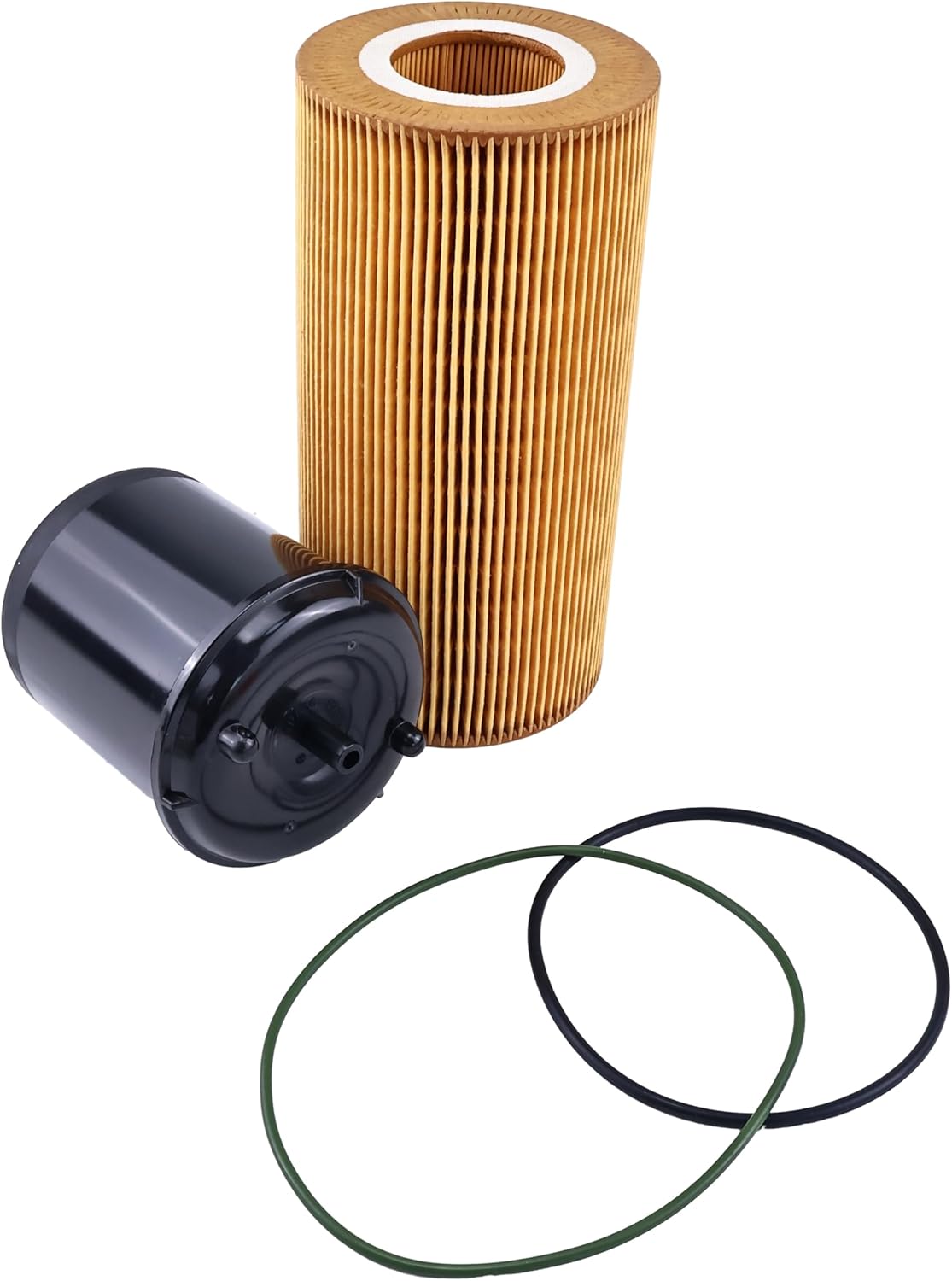 Oil Filter Set 1922496 1948921 1872106 1643072 CS41008 A9061810086 57370 LF16233 P550812 LP6043 1629393 1643070 Compatible With MX13 MX11 EPA13 Engine Peterbilt DAF Kenworth Trucks