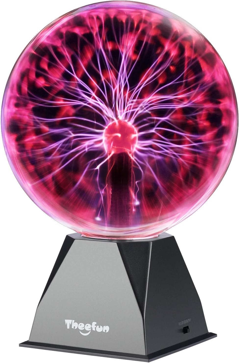 True Magic Touch & Sound Sensitive Plasma Nebula Globe Lamp for Kids Bedroom, 20cm