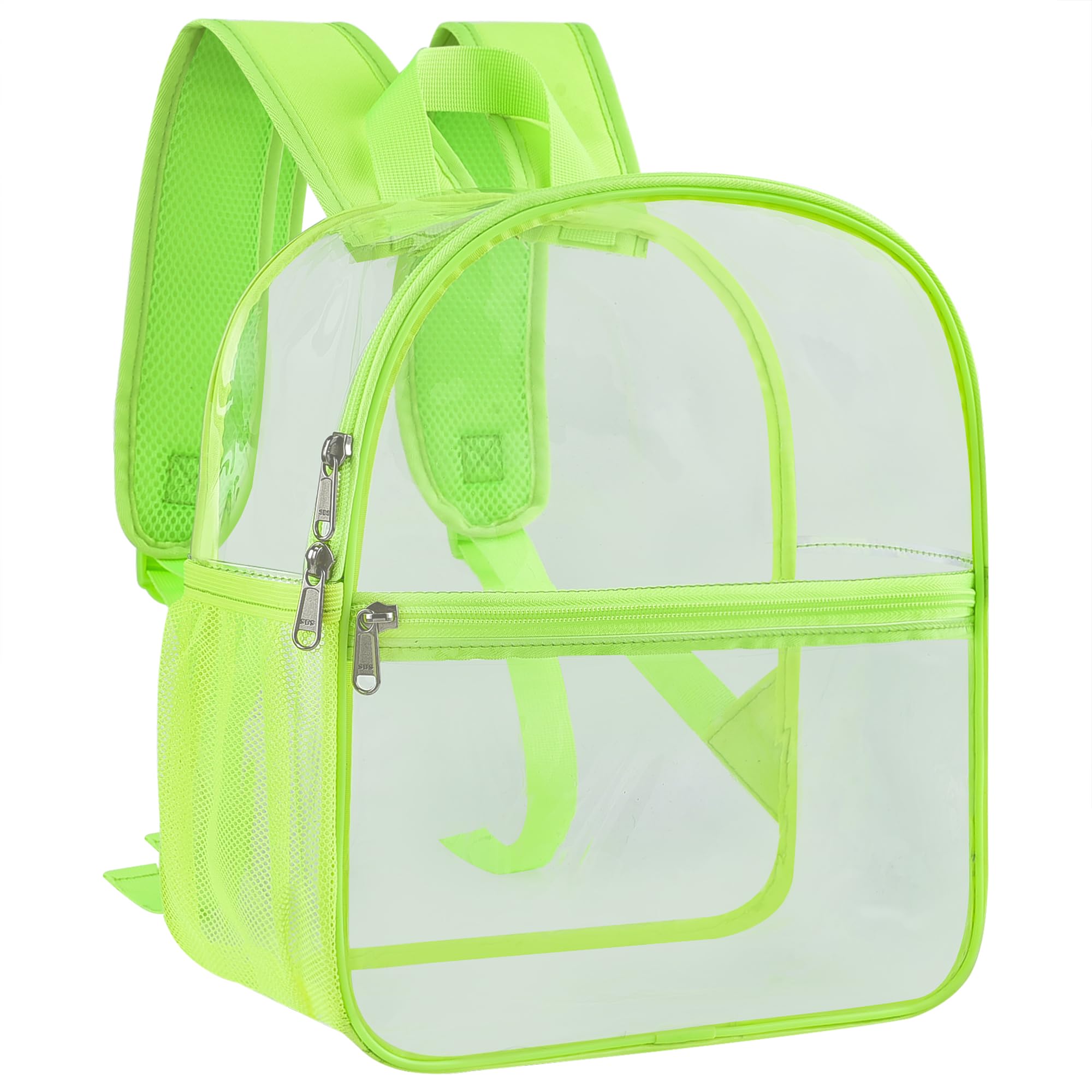 Paxiland Clear Backpack Stadium Approved 12×12×6 with Reinforced and Wider Shoulder Straps, Small Clear Bag for Schools, Concerts, Work, Festivals and
