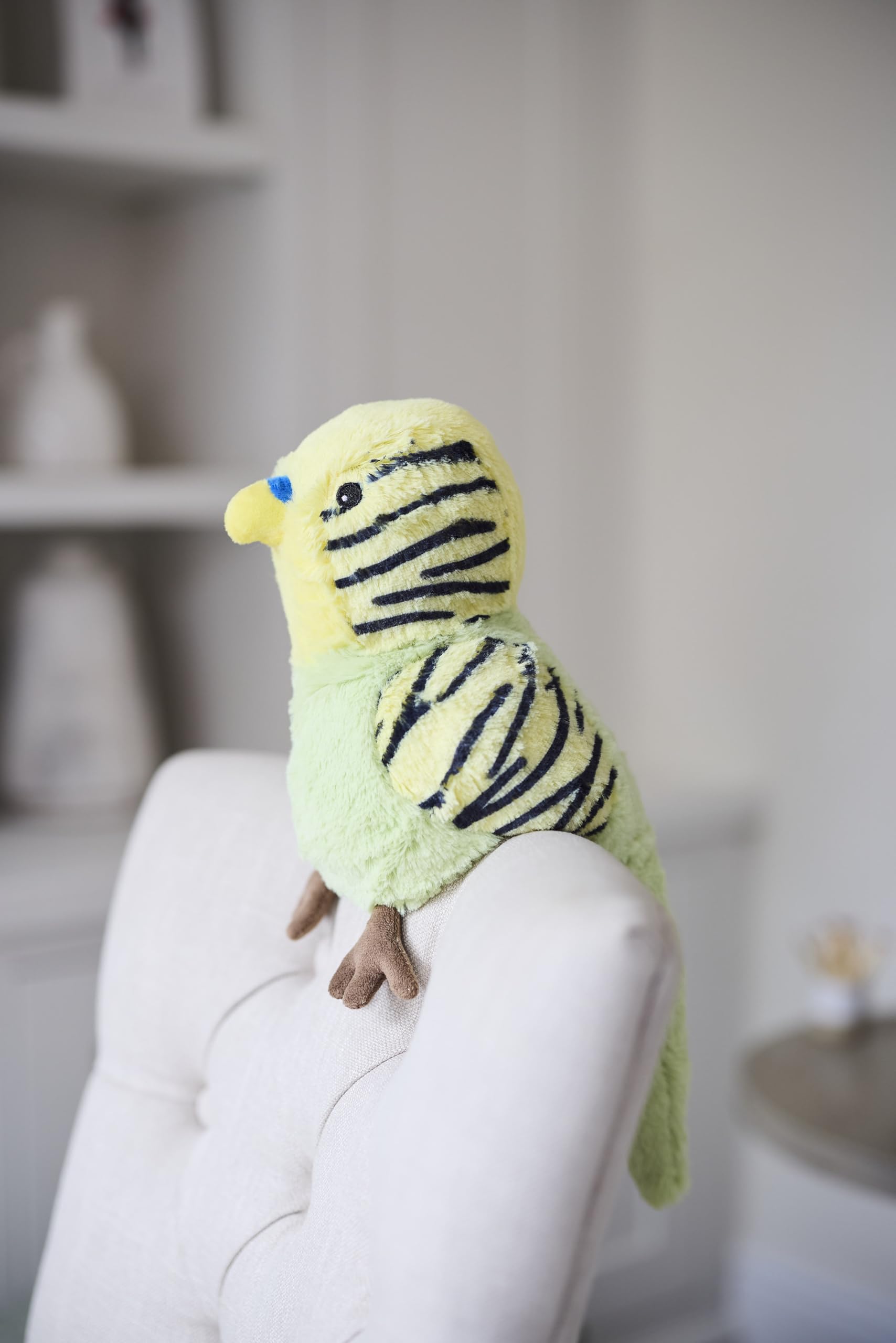 Warmies Budgies Plush Toy, Large Size, Fully Microwave Safe And Weighted Cuddly Toy For Anxiety, Cool In The Freezer Or Heat In The Microwave, Soft Heat Cushion - View #6