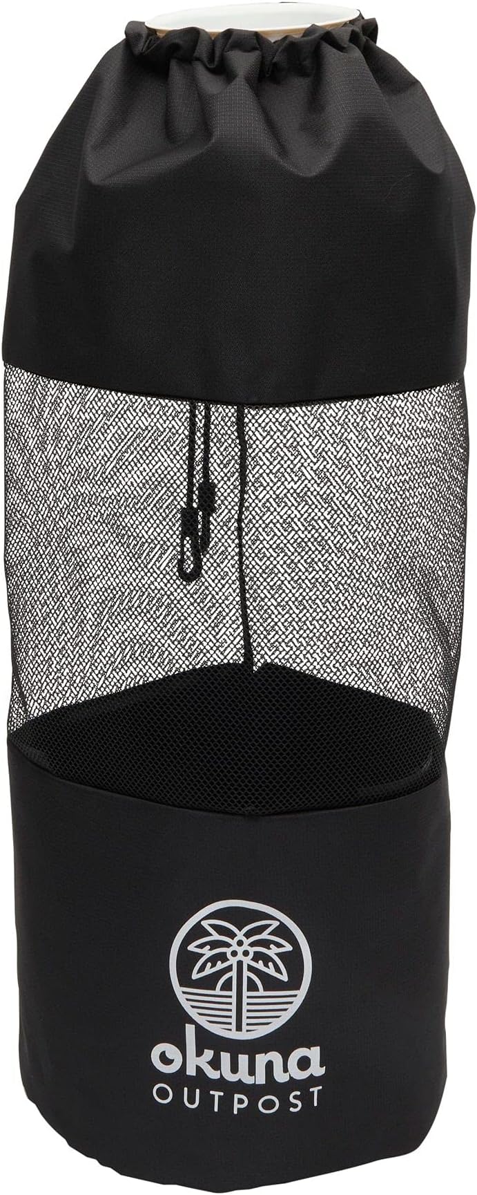 Okuna Outpost Mesh Pontoon Boat Trash Bag with Hangers for Fishing (Black, 9.8 x 27.5 In)