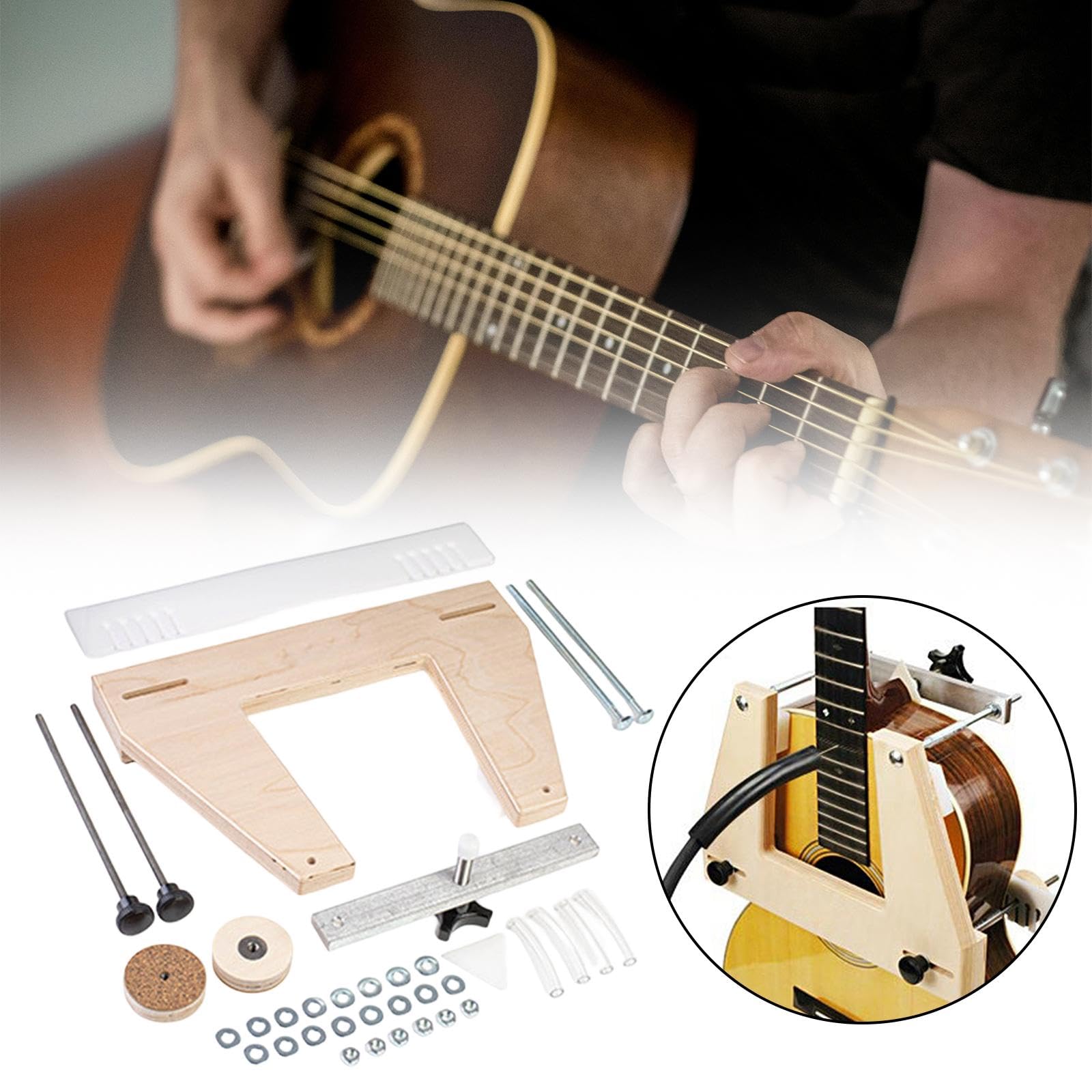 Kit D'outils pour Démontage Du Manche de Guitare - Accessoires Faciles à Utiliser - Outil de Réparation et D'entretien